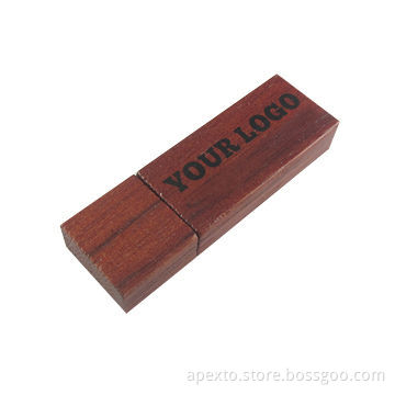 Cherry Wood USB Stick, Plug-and-play Function, Suitable for Apple's Mac, PCs, No Driver Required